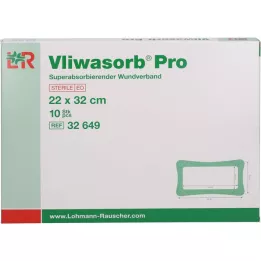VLIWASORB Pro superabsorpční komp. sterilní 22x32 cm, 10 ks