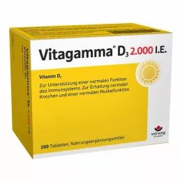 VITAGAMMA D3 2 000 IU Vitamin D3 NEM tablety, 200 ks
