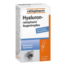 HYALURON-RATIOPHARM Oční kapky, 2X10 ml