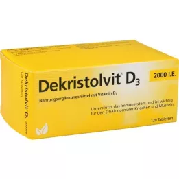 DEKRISTOLVIT D3 2 000, tj. Tablety, 120 ks
