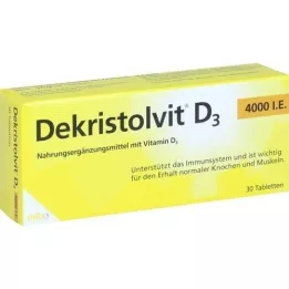 DEKRISTOLVIT D3 4 000, tj. Tablety, 30 ks