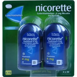 Nicorette Freshmint 4 mg páky tablety, 80 ks