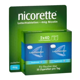 NICORETTE máta čerstvá 4 mg lisované pastilky, 80 ks