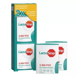 LACTOSTOP 3 300 FCC Zásobník na kliknutí na tablety Dop.Pa., 2X100 ks