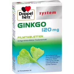 DOPPELHERZ Ginkgo 120 mg systémové filmové tablety, 30 ks
