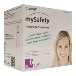 DIAMET bezpečnostní pero mySafety Kan.31 G 0,25x6 mm, 100 ks