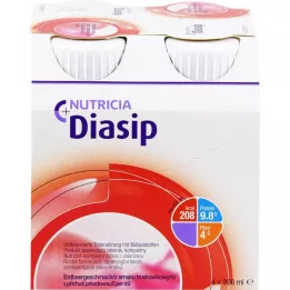 DIASIP Jahodová příchuť, 4X200ml