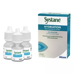 SYSTANE HYDRATION Zvlhčující oční kapky, 3X10 ml