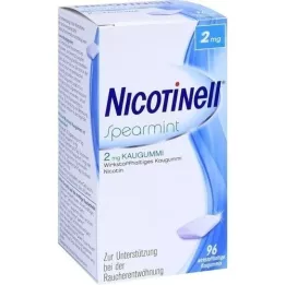NICOTINELL Kaugummi Spearmint 2 mg, 96 ks