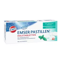EMSER Pastilky s mentolovou svěžestí bez cukru, 30 ks