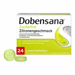 DOBENSANA citronová kůra bez cukru 1,2 mg/0,6 mg Lut., 24 ks