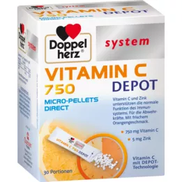 Doppelherz Systémové pelety vitaminu C 750 depotů, 30 ks