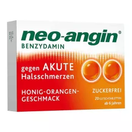 NEO-ANGIN Benzydamin akutní angína.Medově pomerančová, 20 ks