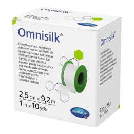 OMNISILK Fixační náplast umělé hedvábí 2,5 cm x 9,2 m, 1 kus