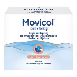 MOVICOL připravený k pití 25 ml sáčkový roztok pro perorální podání, 30 ks