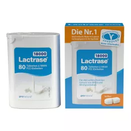 LACTRASE 18 000 FCC tablet v dávkovači dvojbalení, 2X40 ks