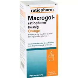 Makrogol ratiopharm Kapalina oranžová proti zácpy, 500 ml