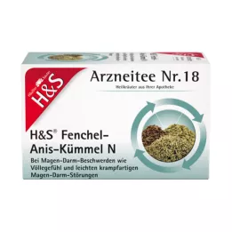 H&amp;S Fenykl-Anýz-Kmín N Filtrační sáčky, 20X2,0g