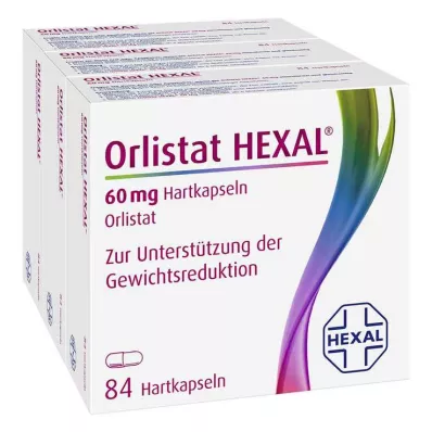 ORLISTAT HEXAL 60 mg tvrdé tobolky, 3X84 ks ORLISTAT HEXAL 60 mg tvrdé tobolky, 3X84 ks