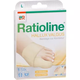 Ratioline Hallux Valgus Bandage L (zápatí 23 - 24,5 cm), 1 ks