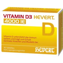 VITAMIN D3 HEVERT 4 000 tj. Tablet, 90 ks