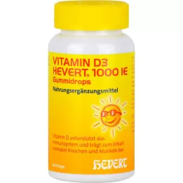 Vitamin D3 Hevert 1. 000 I. E. Pryžové kapky, 60 ks