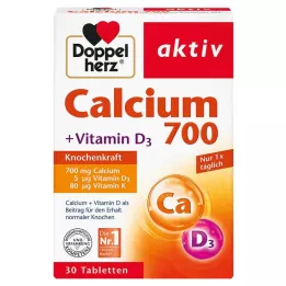 DOPPELHERZ TABETY CALTIUM 700+Vitamin D3, 30 ks