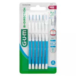 GUM Bi-Směrové mezizubní kartáče 0,9 mm modrá, 6 ks