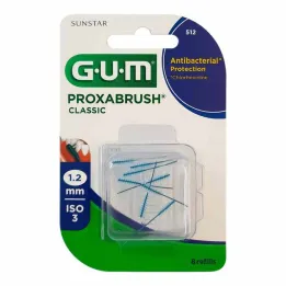 GUM Proxabrush Classic náhradní kartáčky 1,2 mm, 8 kusů
