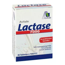 LACTASE 7 000 FCC tablet v dávkovači, 80 ks