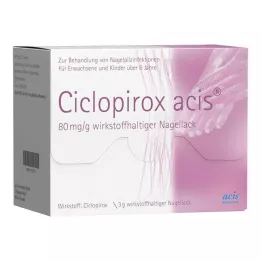 CICLOPIROX acis 80 mg/g účinné látky lak na nehty, 3 g