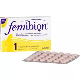 Femibion Těhotenství 1 D3 + 800 μg folátů bez jódu, 60 ks