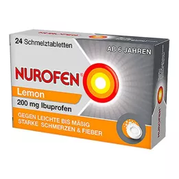 NUROFEN 200 mg Lemon tavitelné tablety, 24 ks