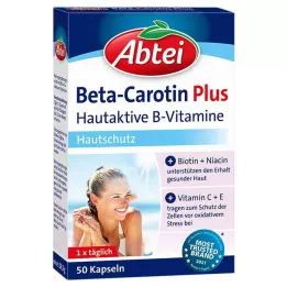 Abtei Beta Carotene Plus Skin Active B Vitamíny kapsle, 50 ks