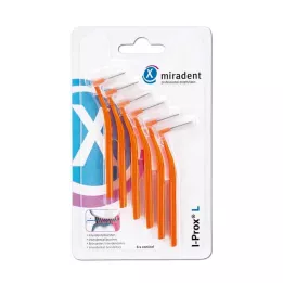 MIRADENT Mezizubní kartáček I-Prox L 0,8 mm oranžový, 6 ks