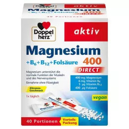 DOPPELHERZ Hořčík+vitamíny B DIRECT Pelety, 40 ks