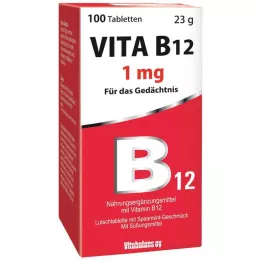VITA B12 1 mg pastilky s mátovou příchutí, 100 ks
