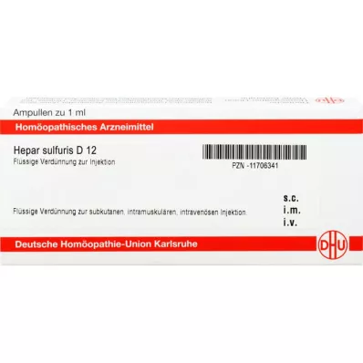 HEPAR SULFURIS D 12 Ampules, 8x1 ml