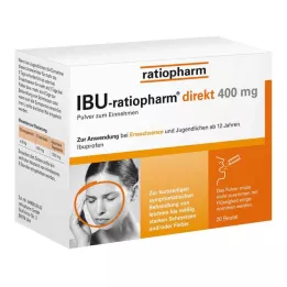 IBU-RATIOPHARM přímý 400 mg prášek pro perorální podání, 20 ks