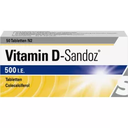 Vitamin D Sandoz 500 I.E. Tablety, 50 ks