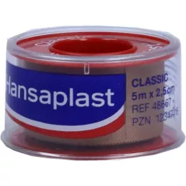 HANSAPLAST Fixierpfl.Classic 2,5 cmx5 m tah, 1 ks