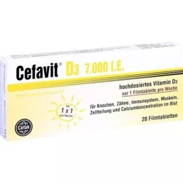 CEFAVIT D3 7 000, tj. Tablety potažené filmem, 20 ks