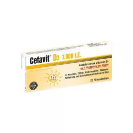 CEFAVIT D3 7 000 IU potahované tablety, 20 ks