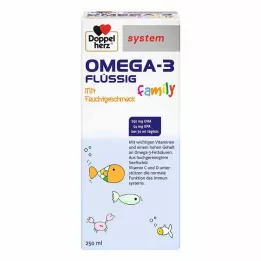 DOPPELHERZ Omega-3 tekutý systém rodiny, 250 ml