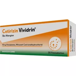 CETIRIZIN Vividrin 10 mg filmových tablet, 20 ks