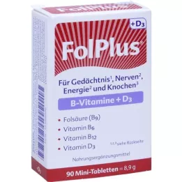 FOLPLUS+D3 tablety, 90 ks