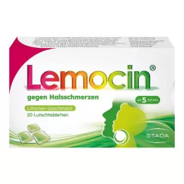 LEMOCIN pastilky proti bolesti v krku, 20 ks