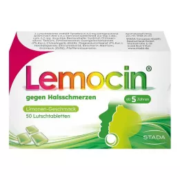 LEMOCIN pastilky proti bolesti v krku, 50 ks
