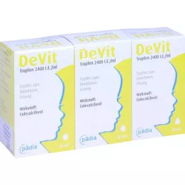 DEVIT Kapky 2400 IU/ml Perorální kapky, 3X10 ml