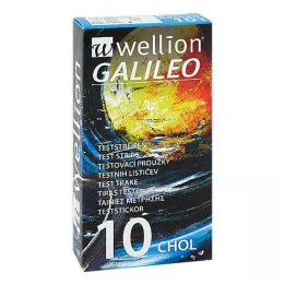 WELLION GALILEO Testovací proužky na cholesterol, 10 ks